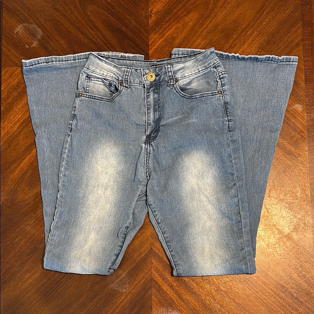 High-Rise Flare Bell Bottom Jeans Red Fox Juniors Size 5